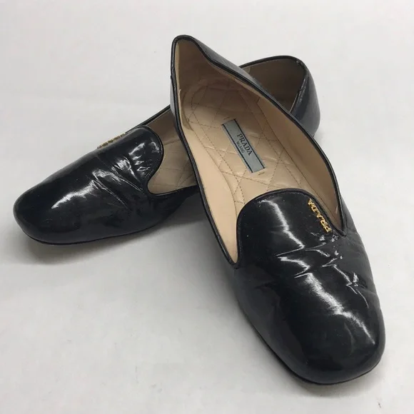 Prada | Shoes | Prada Milano Black Leather Womens Slip On  display picture 1